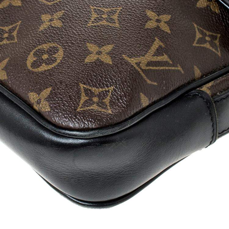Pre Owned Louis Vuitton Monogram Macassar Canvas Bass MM Bag