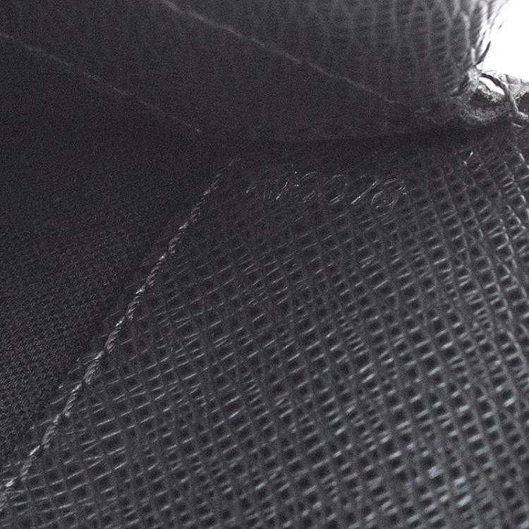 Pre Owned Louis Vuitton Black Taiga Leather Lozan Briefcase