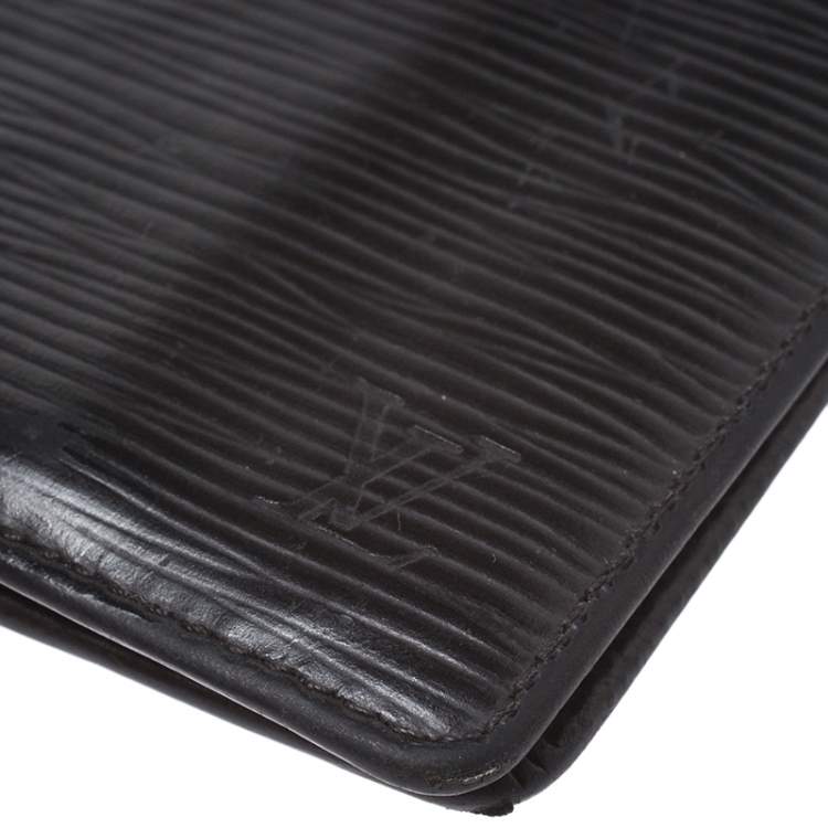Pre Owned Louis Vuitton Black Epi Leather Multiple Wallet