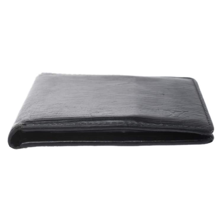 Pre Owned Louis Vuitton Black Epi Leather Multiple Wallet