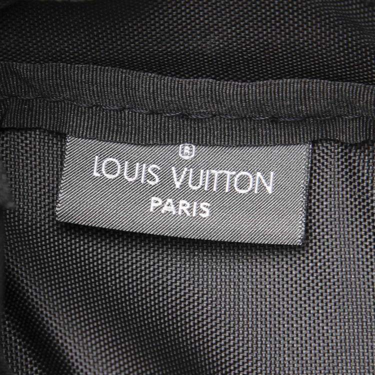 Pre Owned Louis Vuitton Green Nylon Santore Ardoise Garment Travel Bag