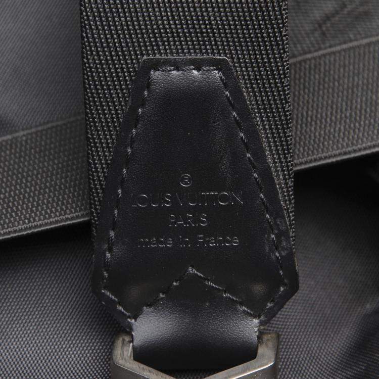 Pre Owned Louis Vuitton Green Nylon Santore Ardoise Garment Travel Bag