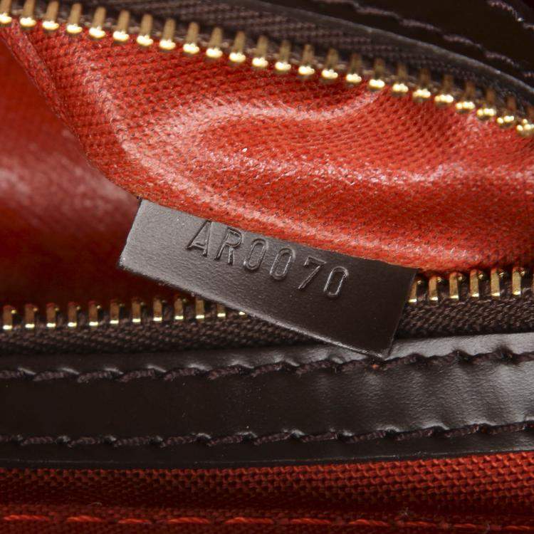 Pre Owned Louis Vuitton Damier Ebene Canvas Greenwich GM Bag