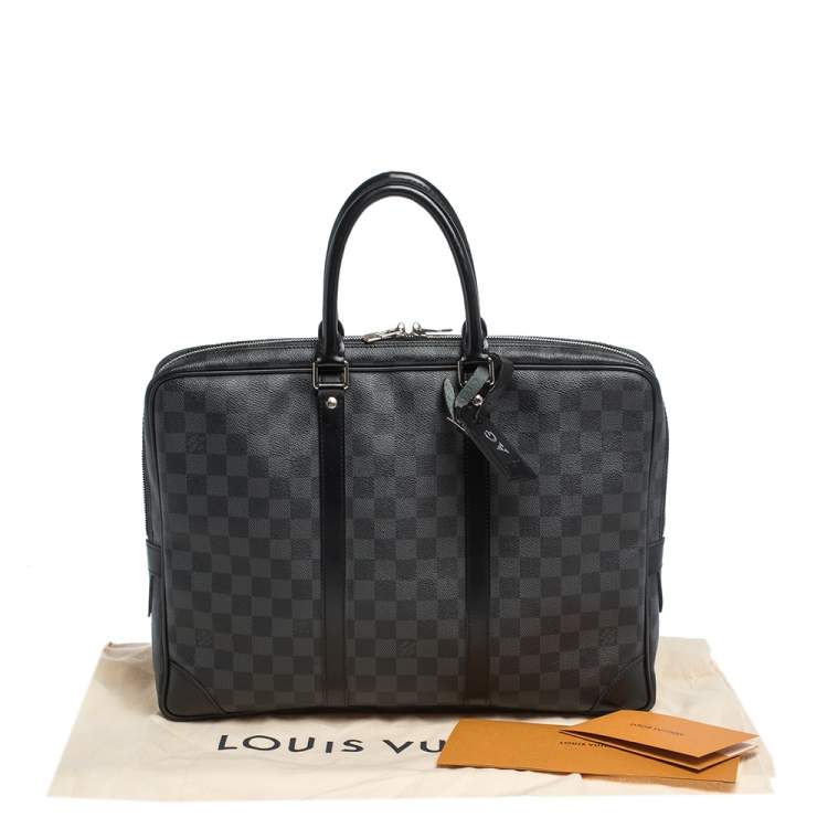 Pre Owned Louis Vuitton Damier Graphite Canvas Porte Documents Voyage Briefcase