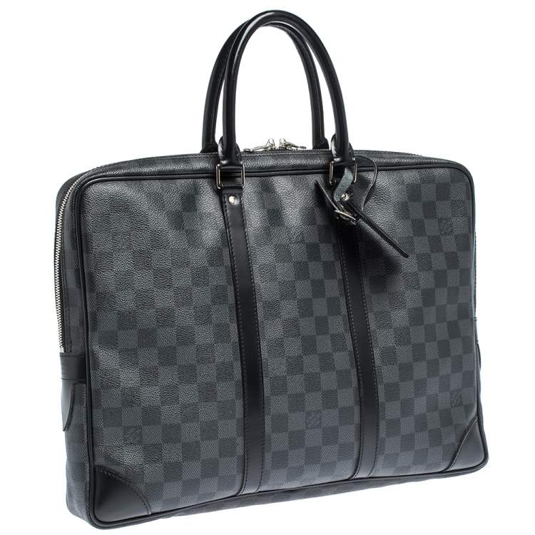 Pre Owned Louis Vuitton Damier Graphite Canvas Porte Documents Voyage Briefcase