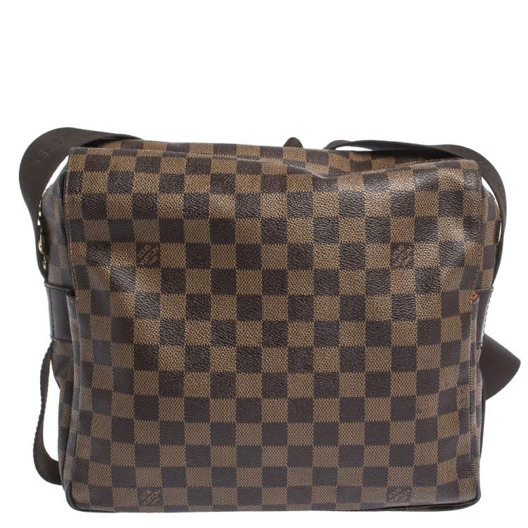 Pre Owned Louis Vuitton Damier Ebene Canvas Naviglio Messenger Bag
