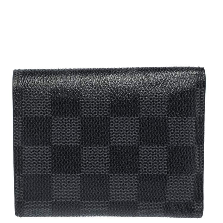 Pre Owned Louis Vuitton Damier Graphite Canvas Trifold Wallet
