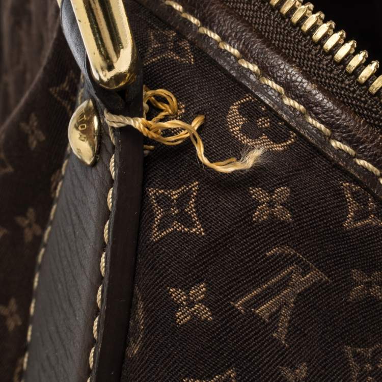 Pre Owned Louis Vuitton Monogram Mini Lin Initiales Keepall Bag