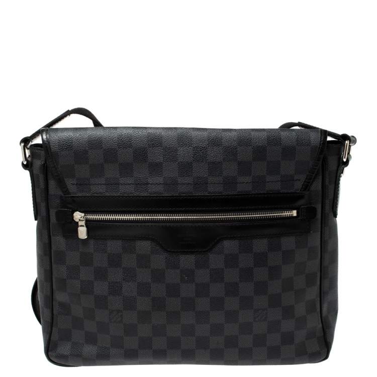 Pre Owned Louis Vuitton Damier Graphite Canvas Renzo Messenger Bag