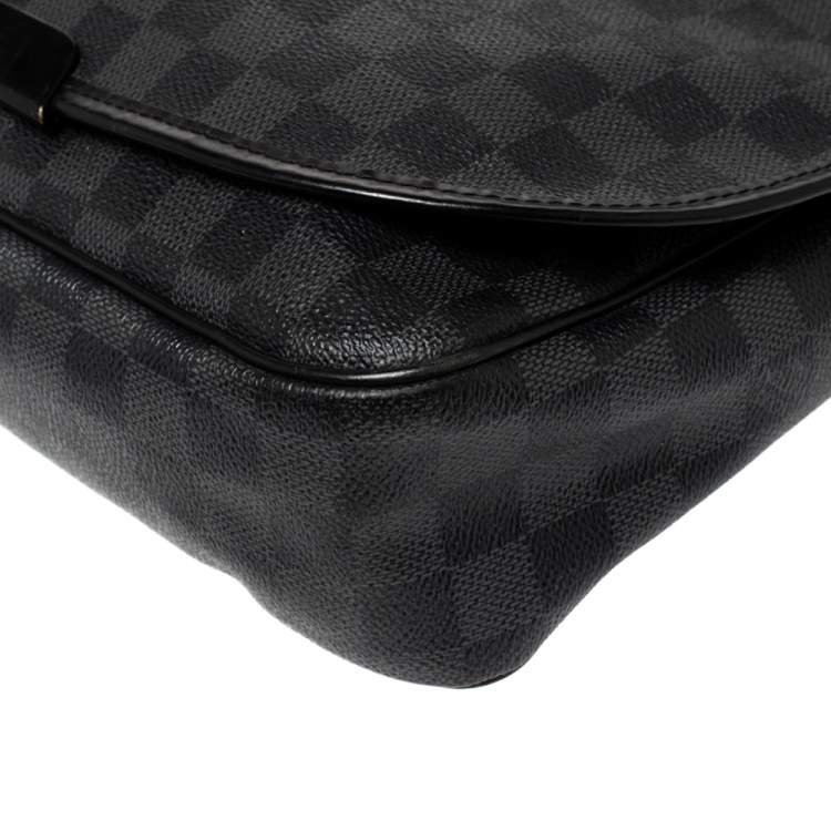 Pre Owned Louis Vuitton Damier Graphite Canvas Renzo Messenger Bag