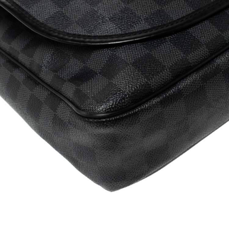 Pre Owned Louis Vuitton Damier Graphite Canvas Renzo Messenger Bag