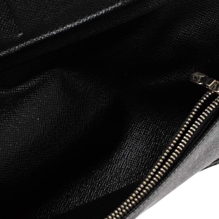 مملوكة مسبقًا Louis Vuitton Noir Epi Leather Brazza Wallet