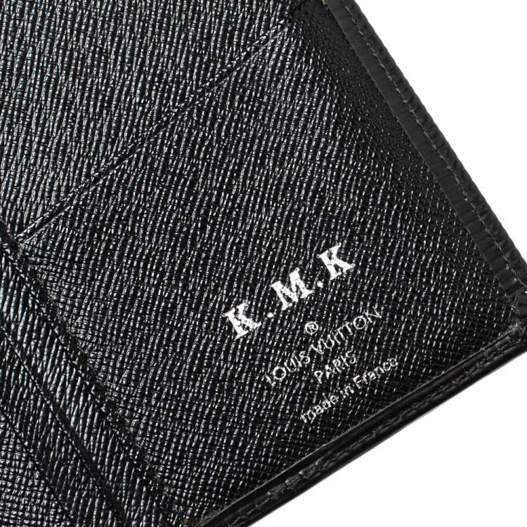مملوكة مسبقًا Louis Vuitton Noir Epi Leather Brazza Wallet