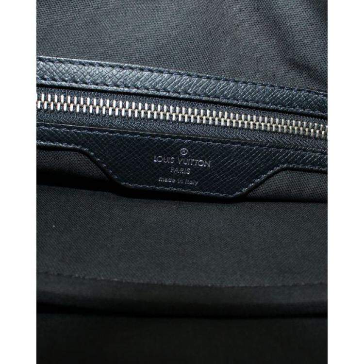 Pre Owned Louis Vuitton Black Taiga Leather Roman MM Bag