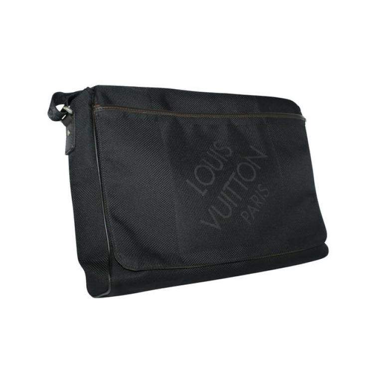 Pre Owned Louis Vuitton Dark Brown/Black Canvas Messenger Bag 