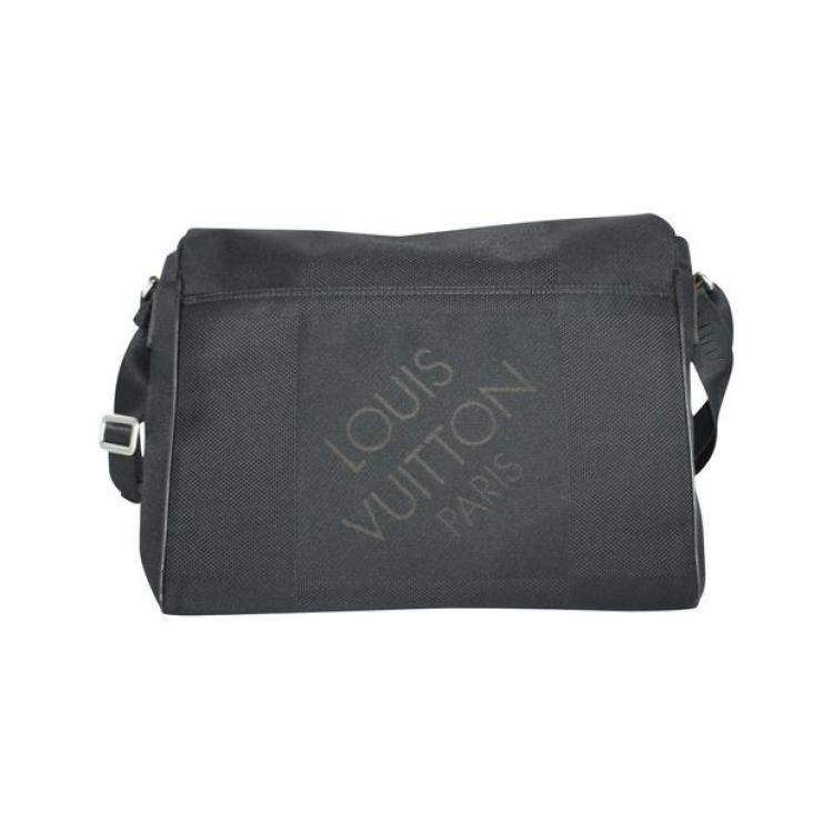 Pre Owned Louis Vuitton Dark Brown/Black Canvas Messenger Bag 