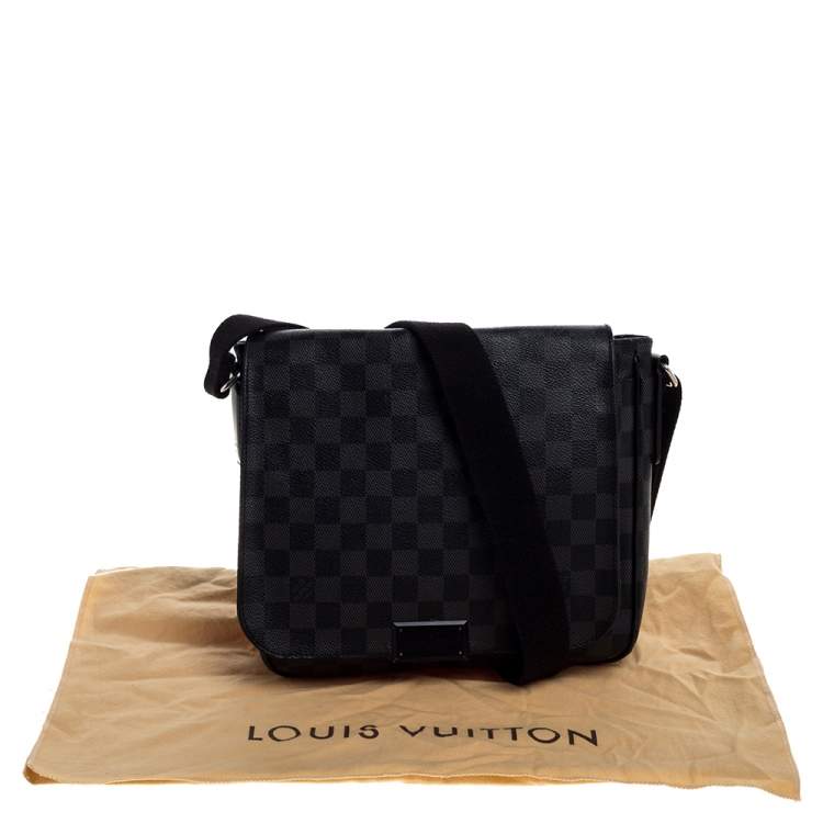 Pre Owned Louis Vuitton Damier Graphite Canvas District PM Bag