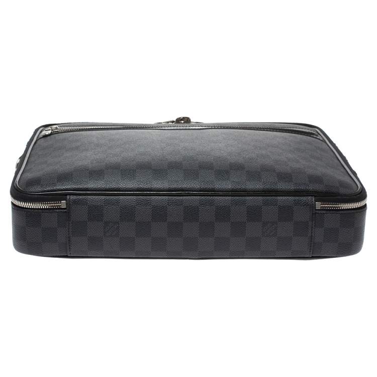 Pre Owned Louis Vuitton Damier Graphite Canvas Steeve Briefcase Bag