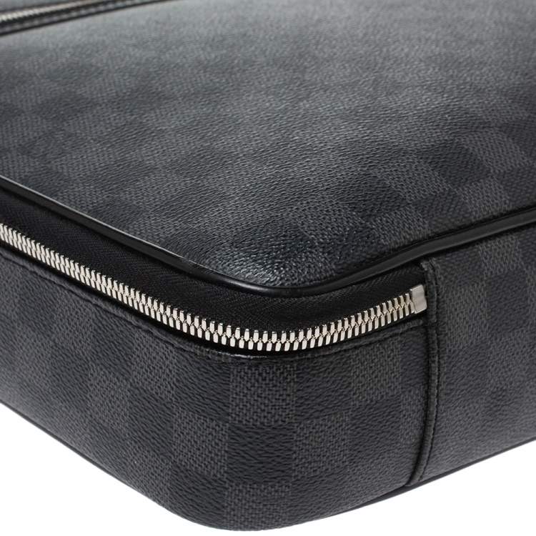 Pre Owned Louis Vuitton Damier Graphite Canvas Steeve Briefcase Bag