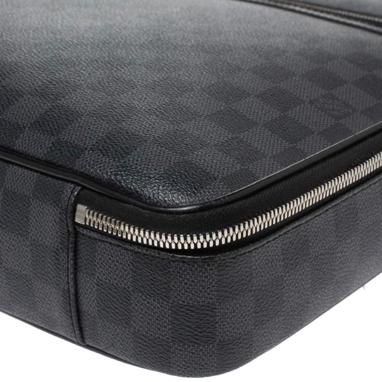 Pre Owned Louis Vuitton Damier Graphite Canvas Steeve Briefcase Bag