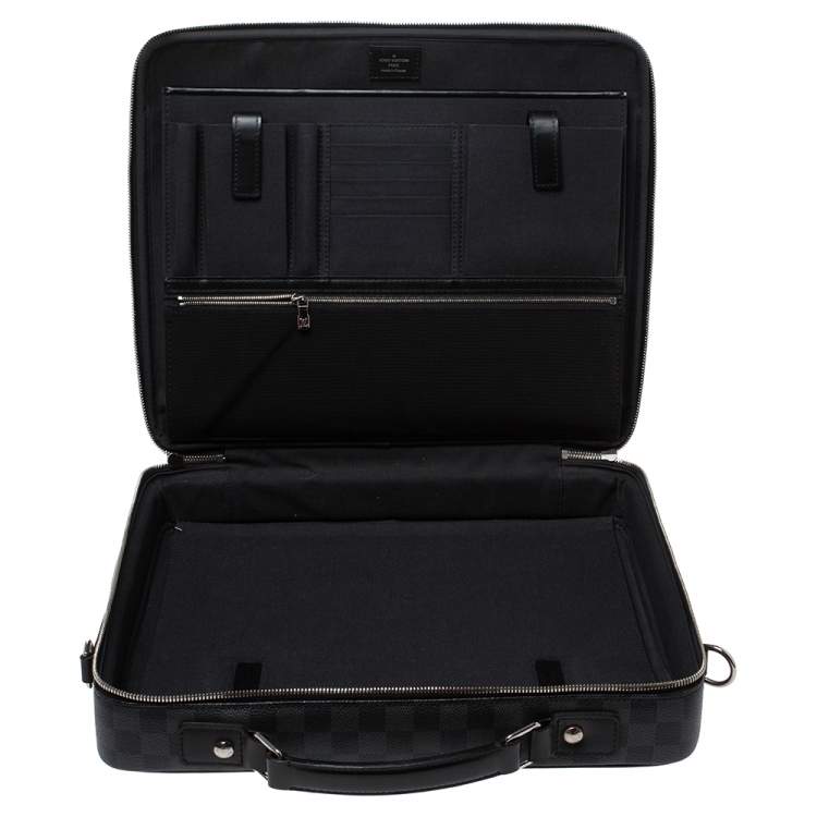 Pre Owned Louis Vuitton Damier Graphite Canvas Steeve Briefcase Bag
