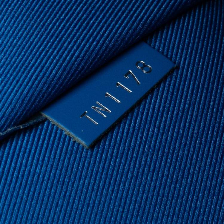 Pre Owned Louis Vuitton Blue Damier Graphite Canvas Pochette Jour GM 