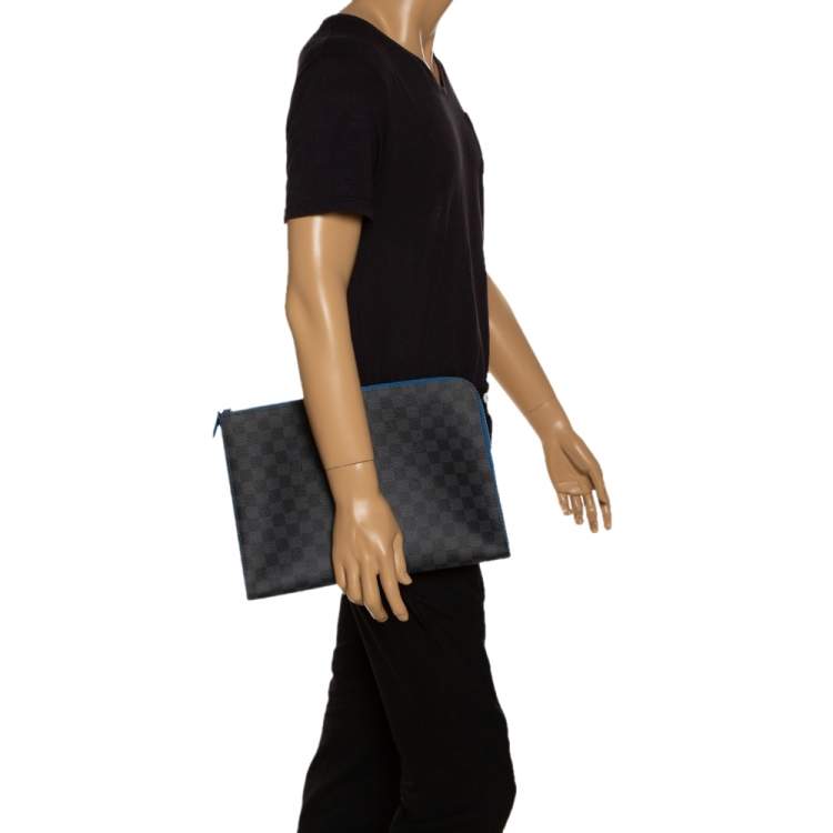 Pochette jour gm cloth satchel Louis Vuitton Black in Cloth - 33898280