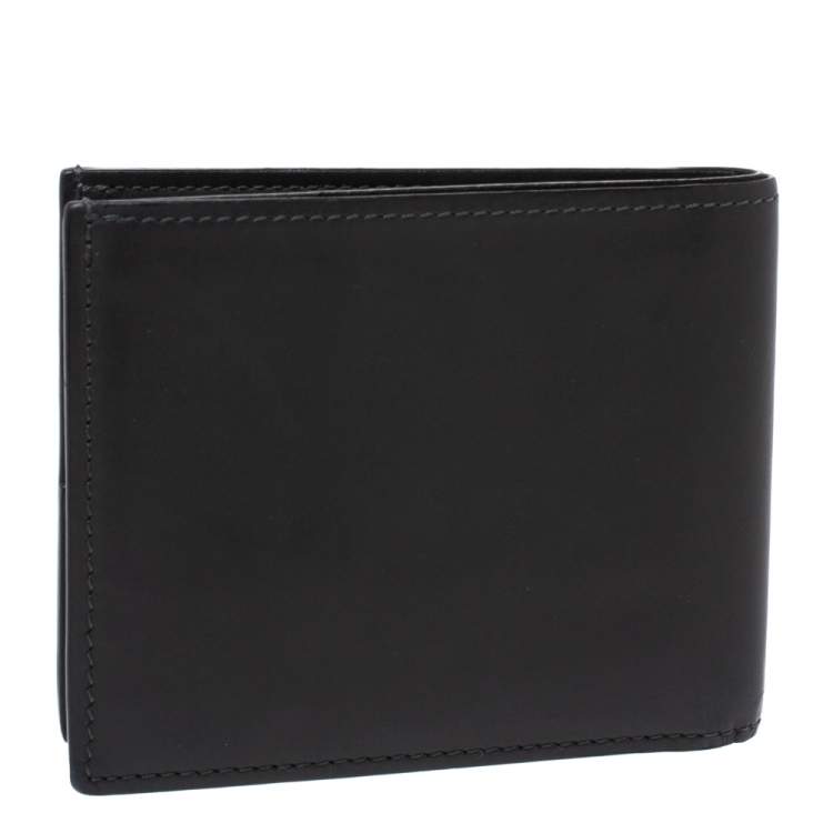 Pre Owned Louis Vuitton Black Leather Bifold Wallet