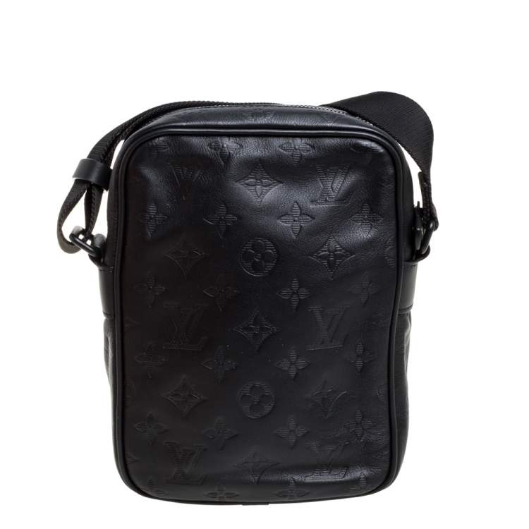 Pre Owned Louis Vuitton Monogram Shadow Leather Danube PM Bag