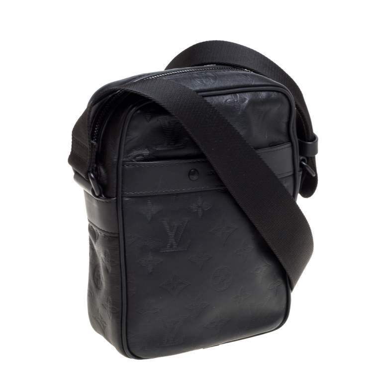 Pre Owned Louis Vuitton Monogram Shadow Leather Danube PM Bag