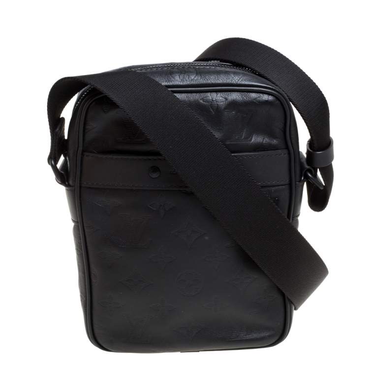 Louis Vuitton Danube Pm Black Monogram Shadow men's bags