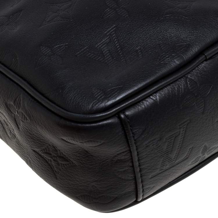 Pre Owned Louis Vuitton Monogram Shadow Leather Danube PM Bag