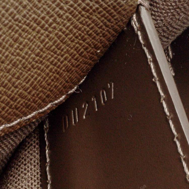 مملوكة مسبقًا Louis Vuitton Brown Taiga Leather Minuto Portfolio Case