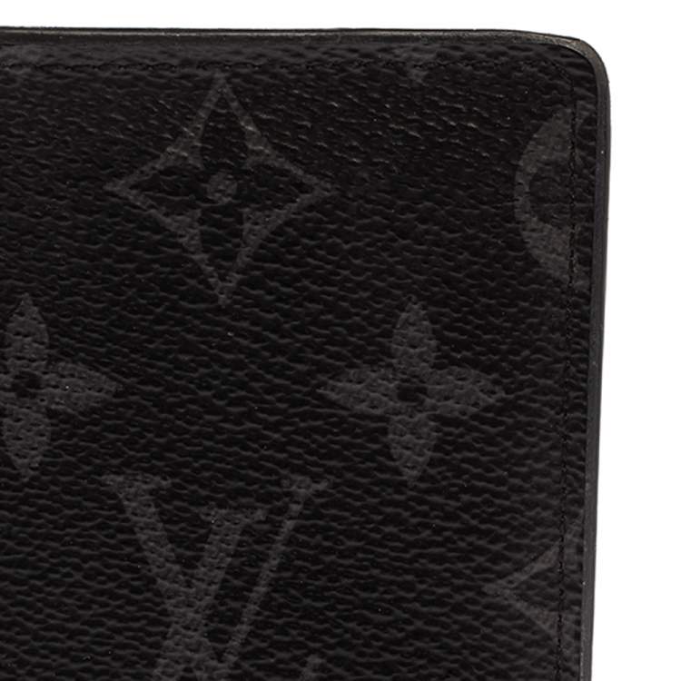 Pre Owned Louis Vuitton Monogram Eclipse Canvas Pocket Organizer