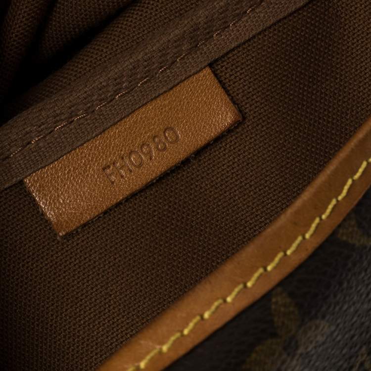 Pre Owned Louis Vuitton Monogram Canvas Saumur 43 Bag