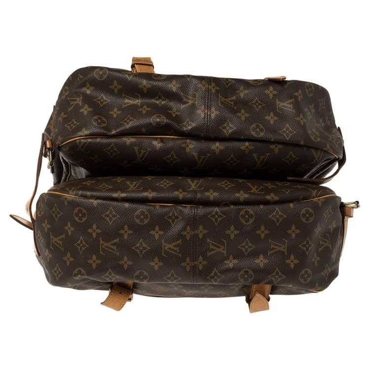 Pre Owned Louis Vuitton Monogram Canvas Saumur 43 Bag