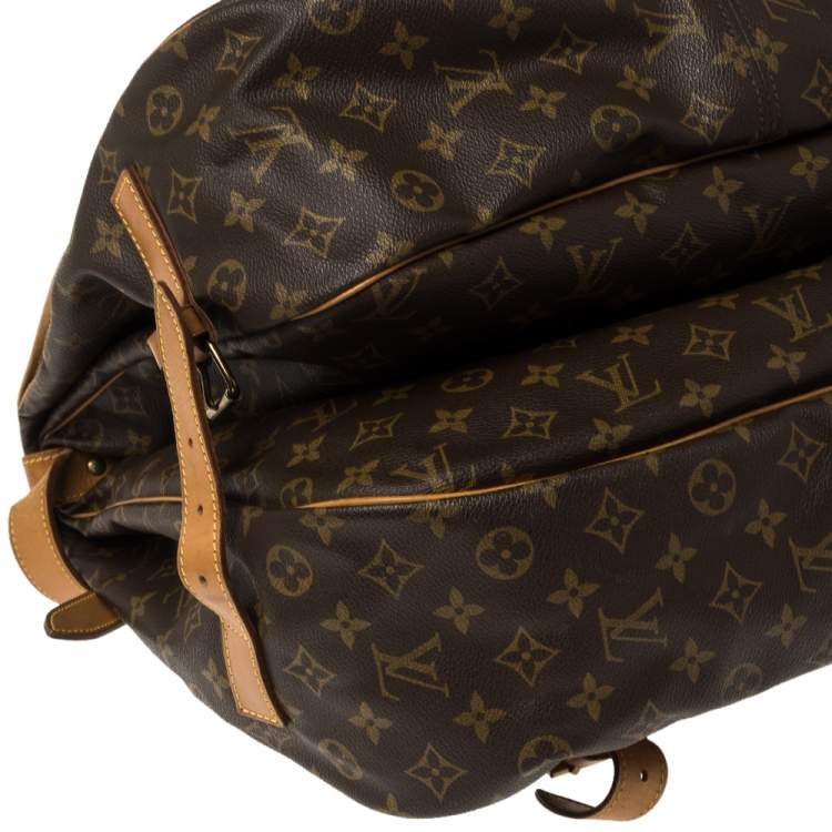 Pre Owned Louis Vuitton Monogram Canvas Saumur 43 Bag