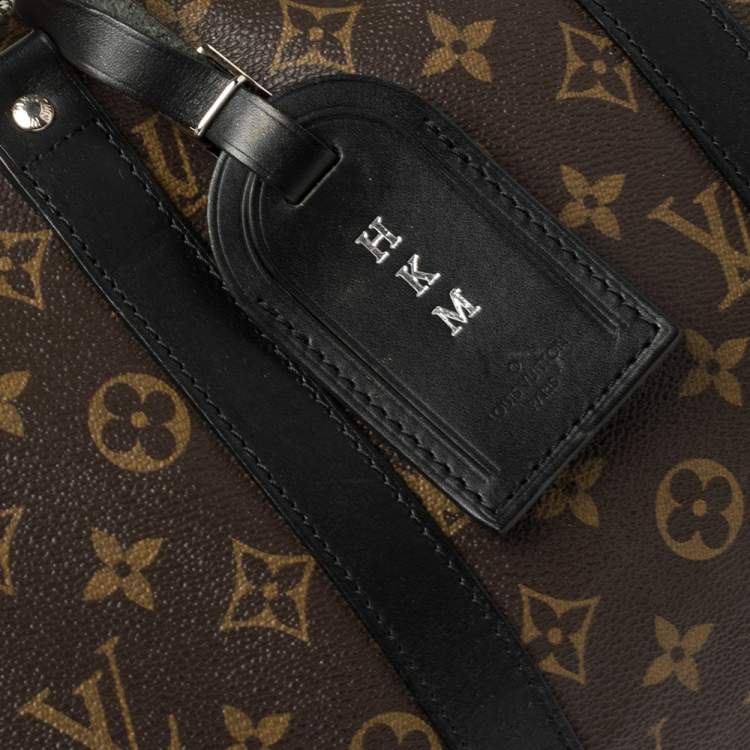 Pre Owned Louis Vuitton Black Monogram Canvas Keepall Bandouliere 45 Bag