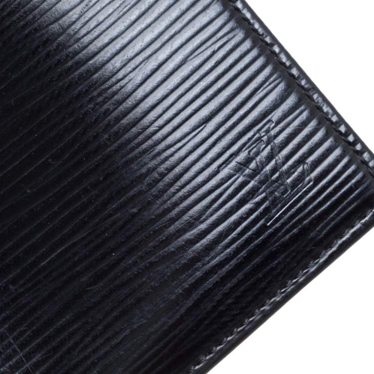 Pre Owned Louis Vuitton Black Epi Leather Slender Wallet
