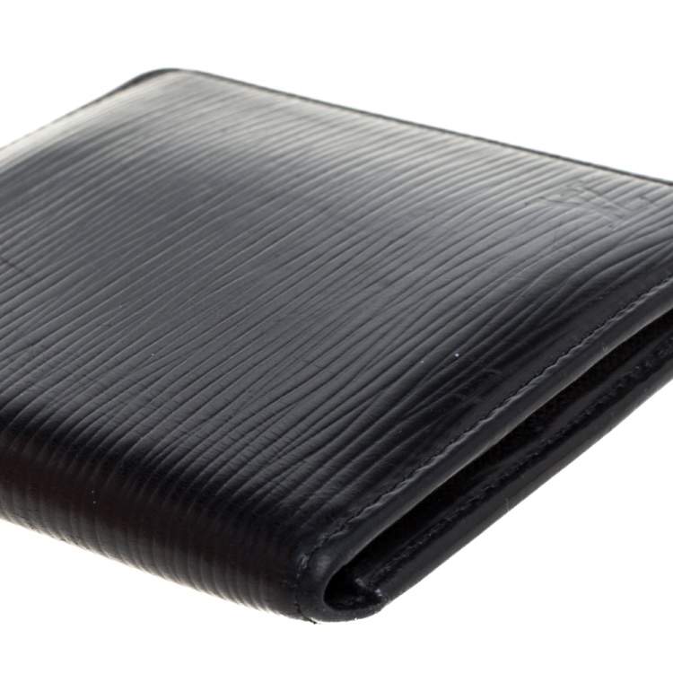 Pre Owned Louis Vuitton Black Epi Leather Slender Wallet