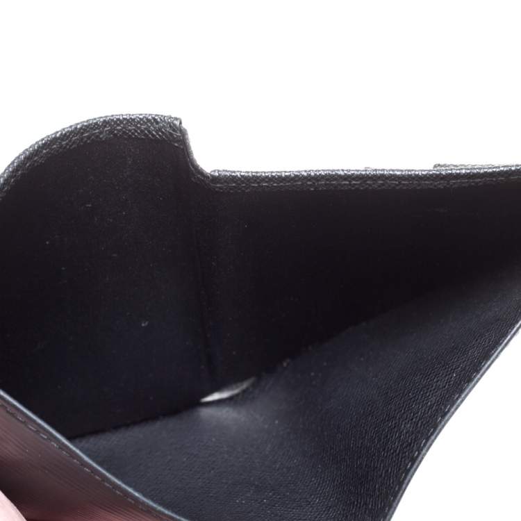 Pre Owned Louis Vuitton Black Epi Leather Slender Wallet