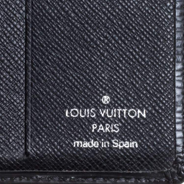 Pre Owned Louis Vuitton Black Epi Leather Slender Wallet