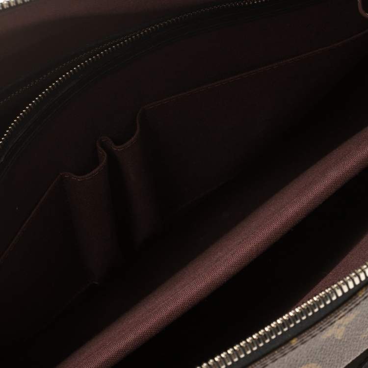 Pre Owned Louis Vuitton Monogram Canvas Porte Documents Voyage Briefcase GM Bag