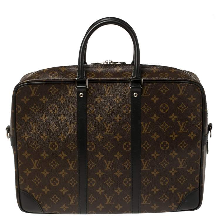 Pre Owned Louis Vuitton Monogram Canvas Porte Documents Voyage Briefcase GM Bag