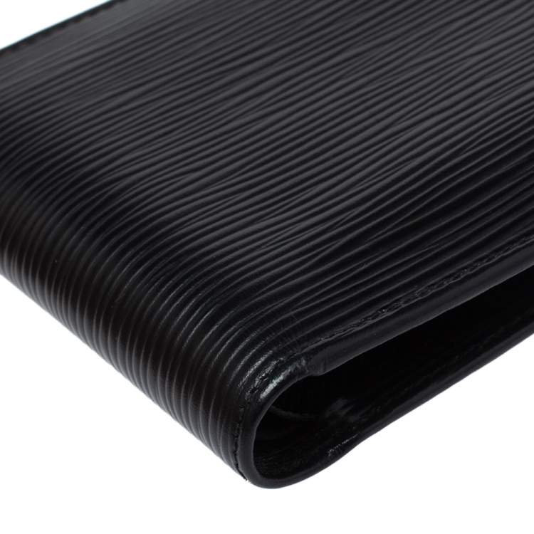 Pre Owned Louis Vuitton Black Epi Leather Marco Bifold Wallet 