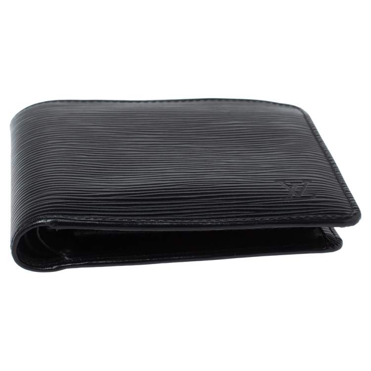 Pre Owned Louis Vuitton Black Epi Leather Marco Bifold Wallet 