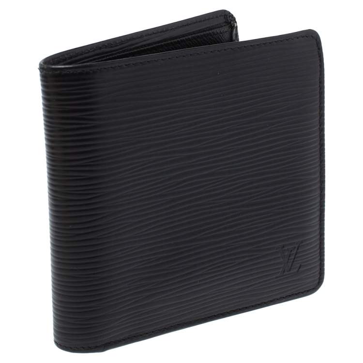 Pre Owned Louis Vuitton Black Epi Leather Marco Bifold Wallet 