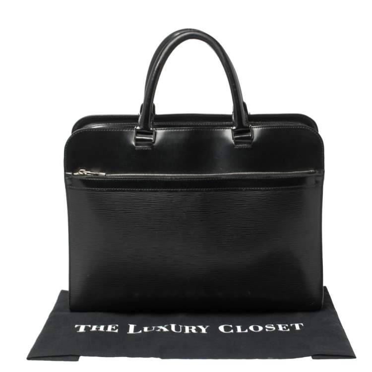 Pre Owned Louis Vuitton Epi Leather Bassano GM Briefcase 