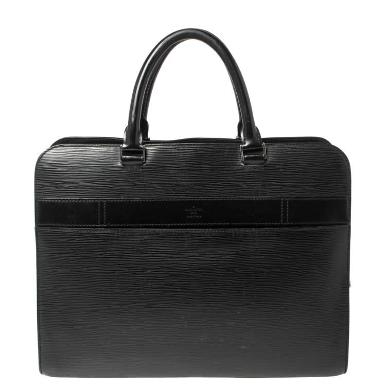 Pre Owned Louis Vuitton Epi Leather Bassano GM Briefcase 