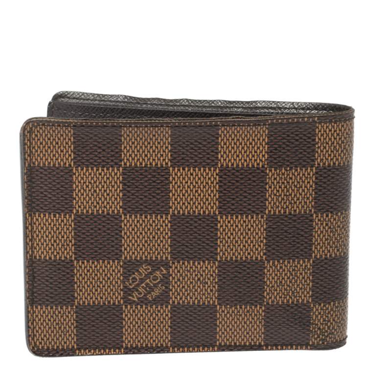 Pre Owned Louis Vuitton Damier Ebene Canvas Wallet